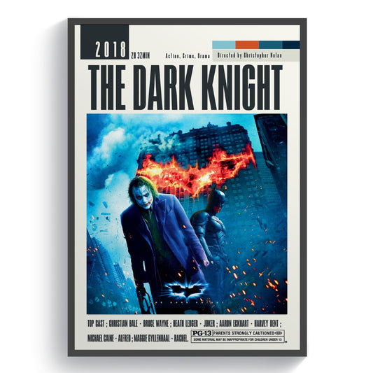 The Dark Knight Posters | Christopher Nolan Movies - 98typesModern Minimal Movies