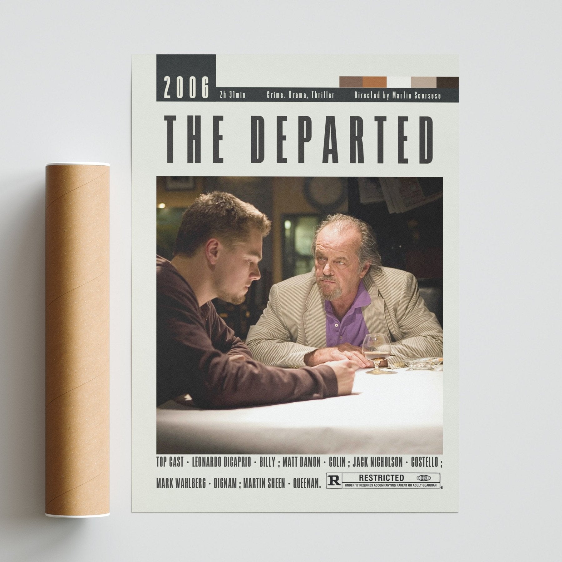 The Departed Posters | Martin Scorsese Movies - 98typesModern Minimal Movies