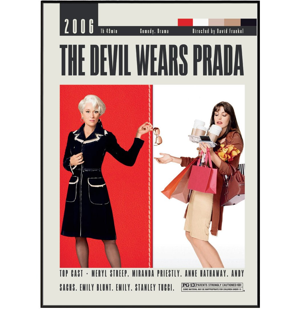 The Devil Wears Prada Posters | David Frankel Movies - 98typesModern Minimal Movies