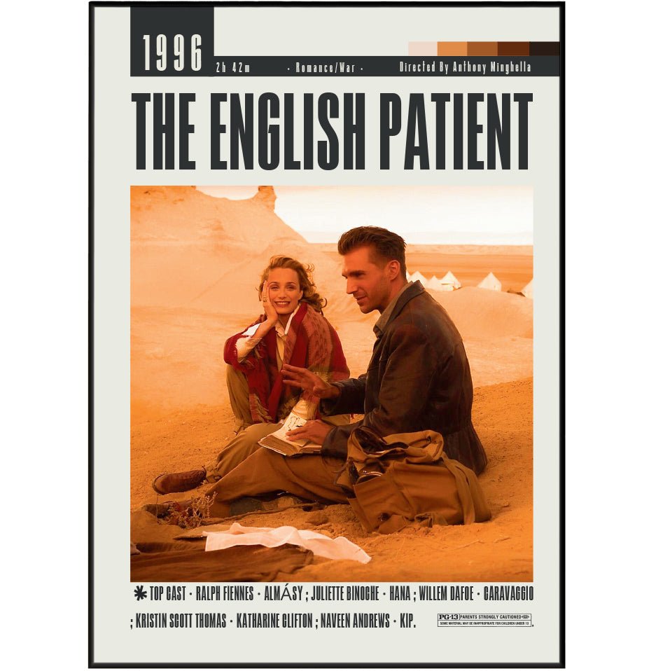 The English Patient Movie 1996 Posters - 98typesModern Minimal Movies