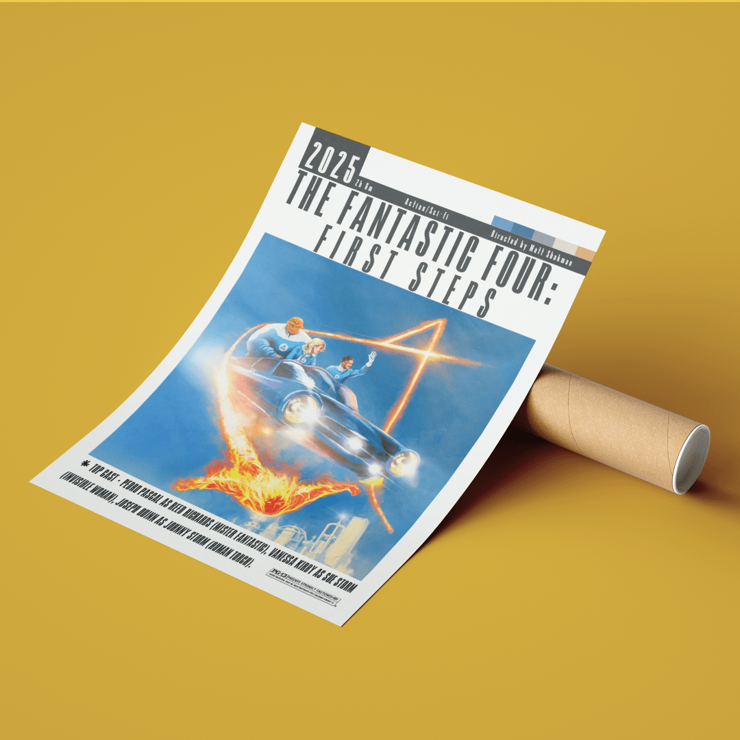 The Fantastic Four First Steps 2025 Movie Posters - 98typesModern Minimal Movies