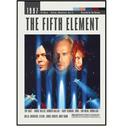 The Fifth Element Poster | Luc Besson Movies - 98typesModern Minimal Movies