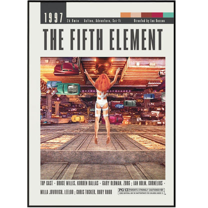 The Fifth Element Poster | Luc Besson Movies - 98typesModern Minimal Movies