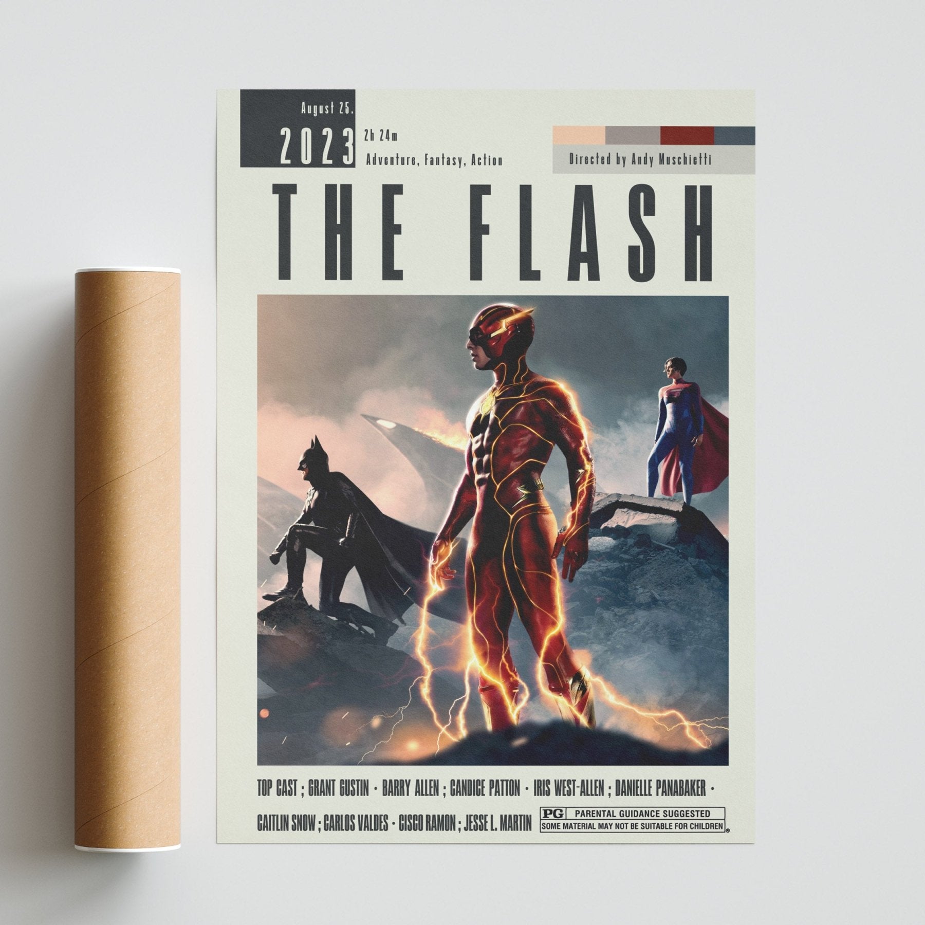 The Flash Poster | Andy Muschietti Movies - 98typesModern Minimal Movies