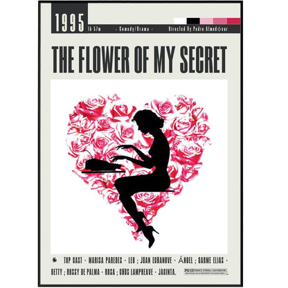 The Flower of My Secret (1995) Movie Poster - 98typesModern Minimal Movies
