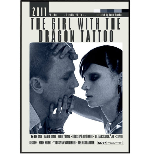 The Girl with the Dragon Tattoo Movie Posters - 98typesModern Minimal Movies