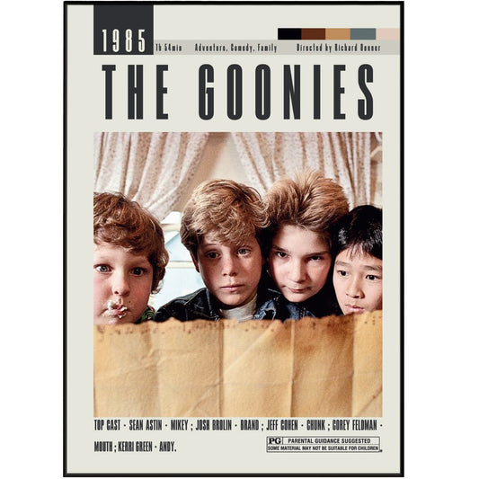 The Goonies Posters | Richard Donner Movies - 98typesModern Minimal Movies