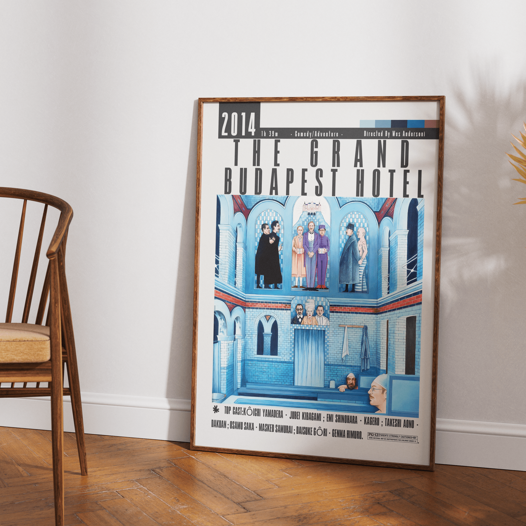The Grand Budapest Hotel Film Poster - 98typesModern Minimal Movies