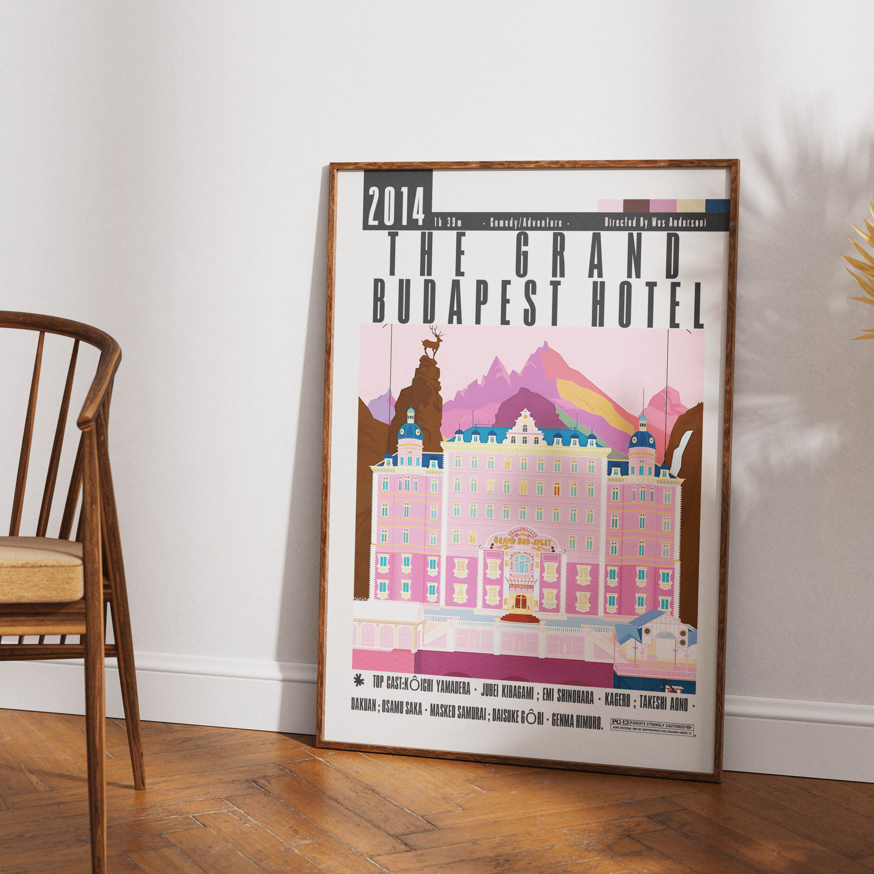 The Grand Budapest Hotel Film Posters - 98typesModern Minimal Movies
