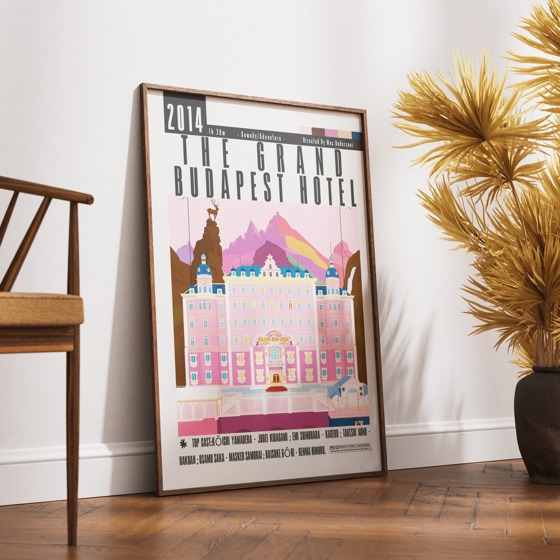 The Grand Budapest Hotel Film Posters - 98typesModern Minimal Movies