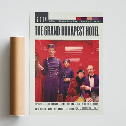 The Grand Budapest Hotel Posters | Wes Anderson Movies - 98typesModern Minimal Movies