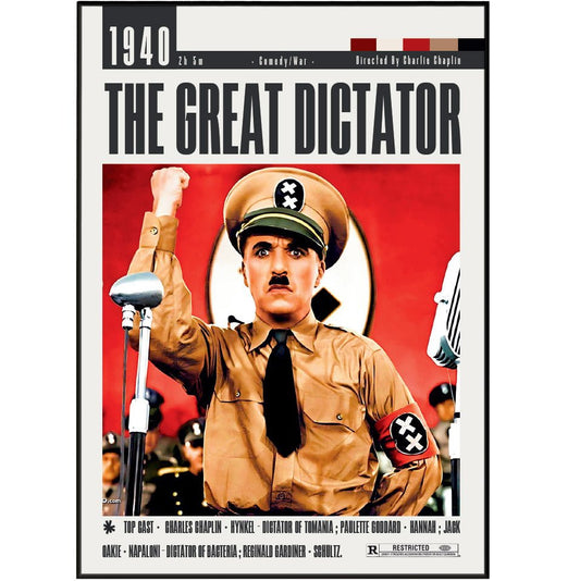 The Great Dictator (1940) Poster - 98typesModern Minimal Movies