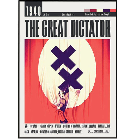 The Great Dictator (1940) Posters - 98typesModern Minimal Movies