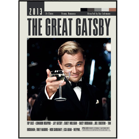 The Great Gatsby Poster | Baz Luhrmann Movies - 98typesModern Minimal Movies