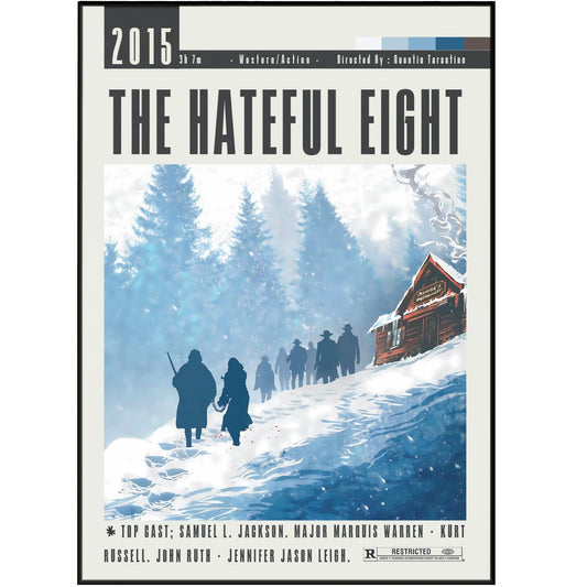 The Hateful Eight Movie Posters - 98typesModern Minimal Movies