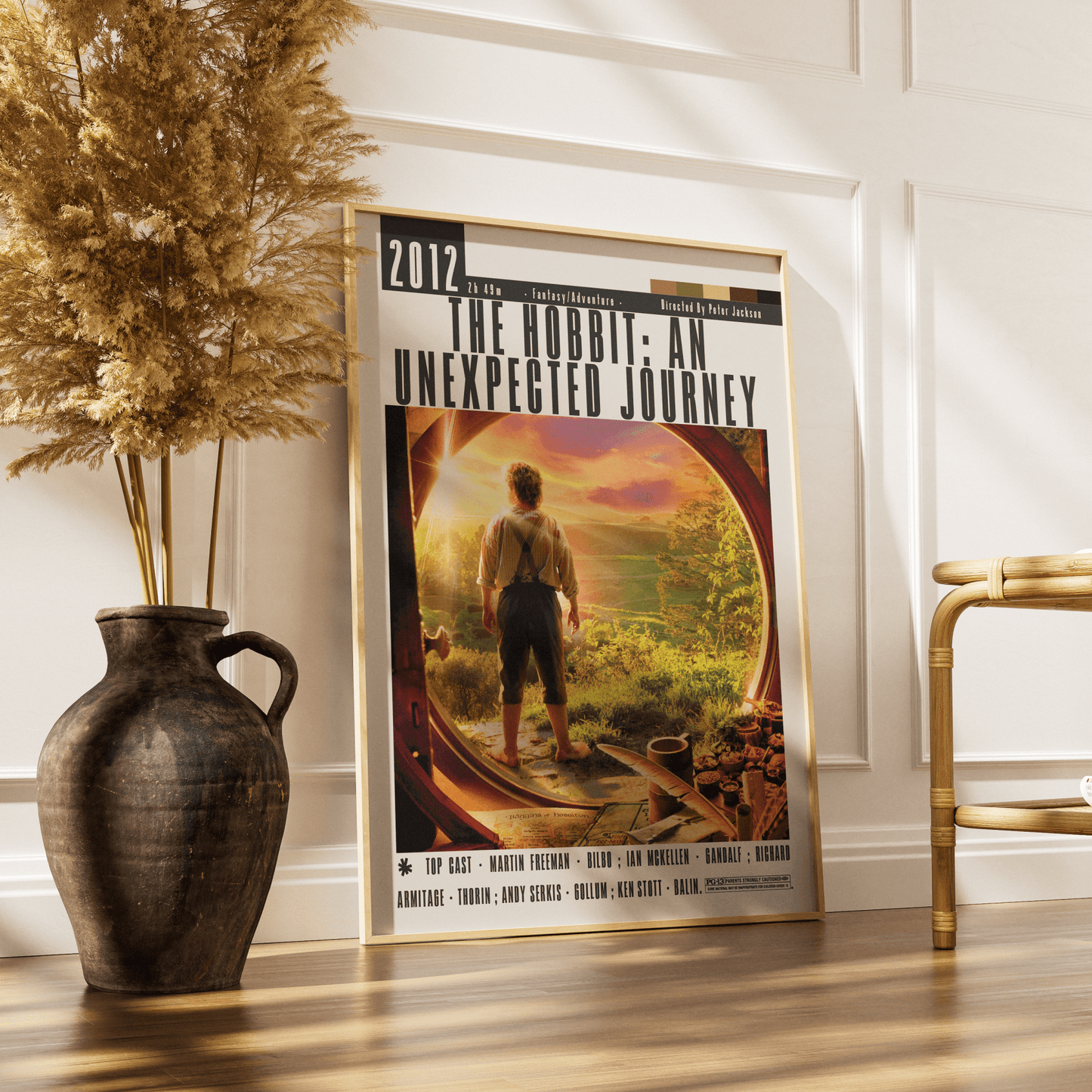 The Hobbit: An Unexpected Journey (2012) Poster - 98typesModern Minimal Movies