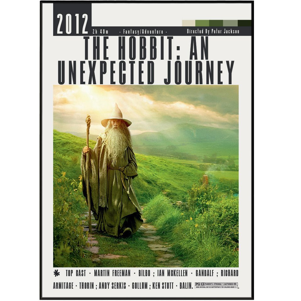 The Hobbit: An Unexpected Journey (2012) Posters - 98typesModern Minimal Movies
