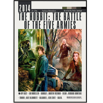The Hobbit: The Battle of the Five Armies (2014) Posters - 98typesModern Minimal Movies
