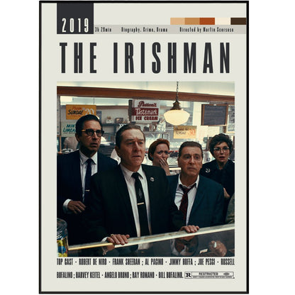 The Irishman Posters | Martin Scorsese Movies - 98typesModern Minimal Movies