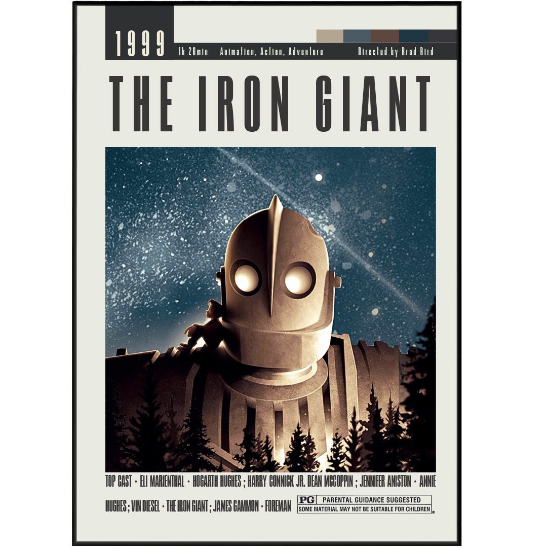 The Iron Giant Poster | Brad Bird Movies - 98typesModern Minimal Movies