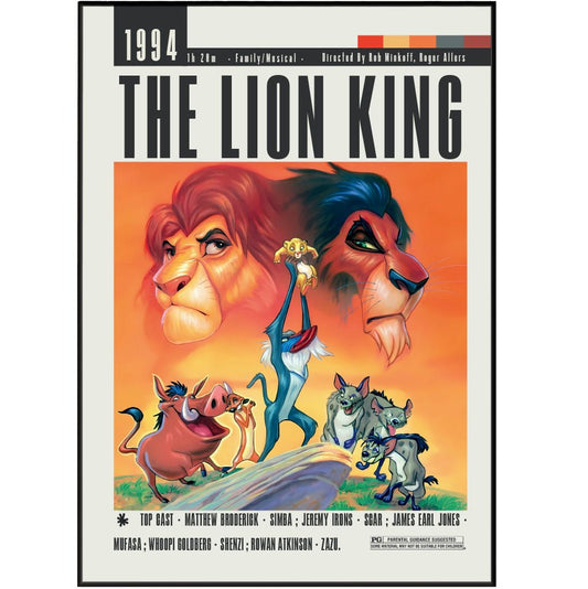 The Lion King 1994 Movie Posters - 98typesModern Minimal Movies