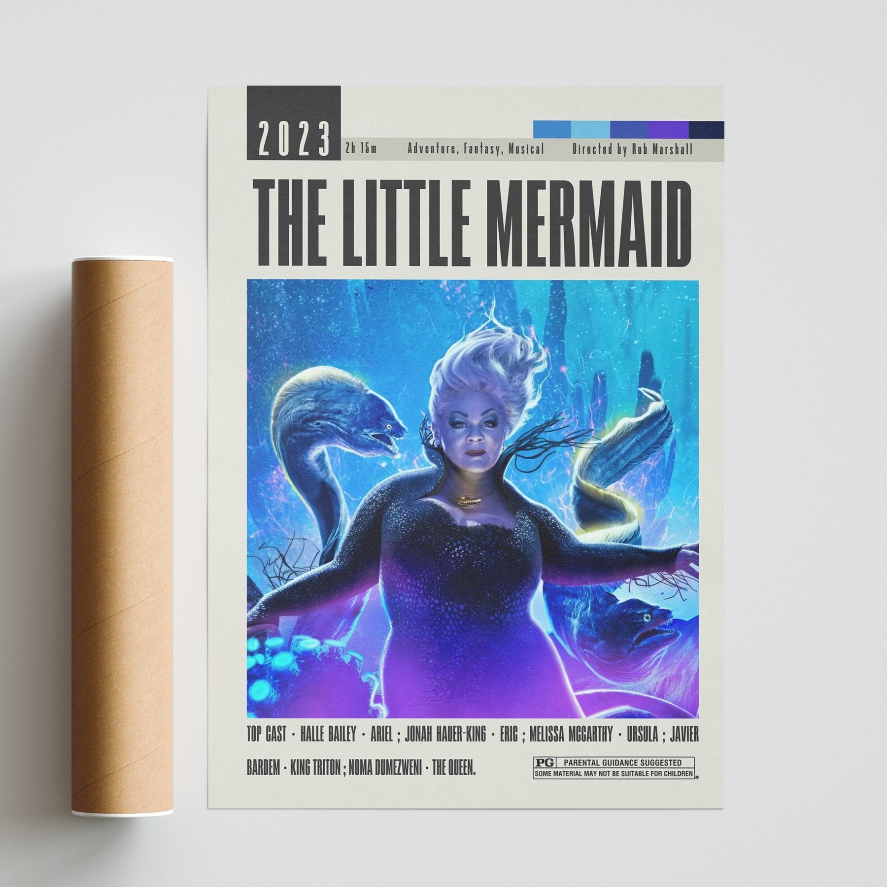 The Little Mermaid Poster | Rob Marshall Movies - 98typesModern Minimal Movies