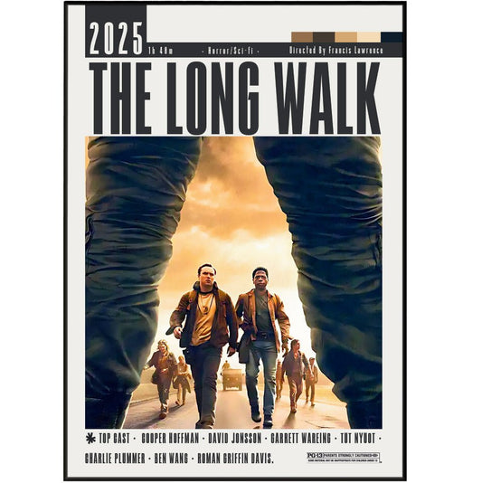 The Long Walk (2025) Film Poster - 98typesModern Minimal Movies