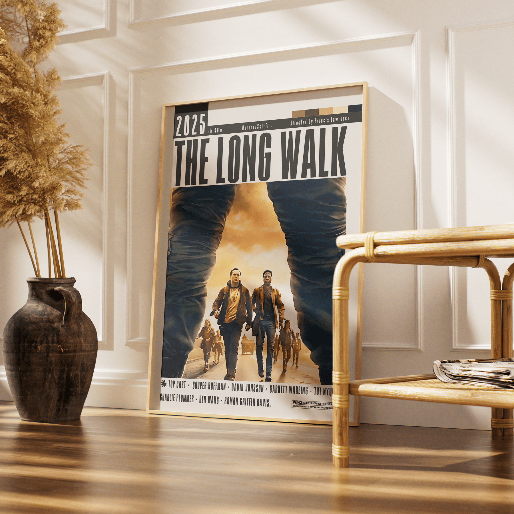 The Long Walk (2025) Film Poster - 98typesModern Minimal Movies