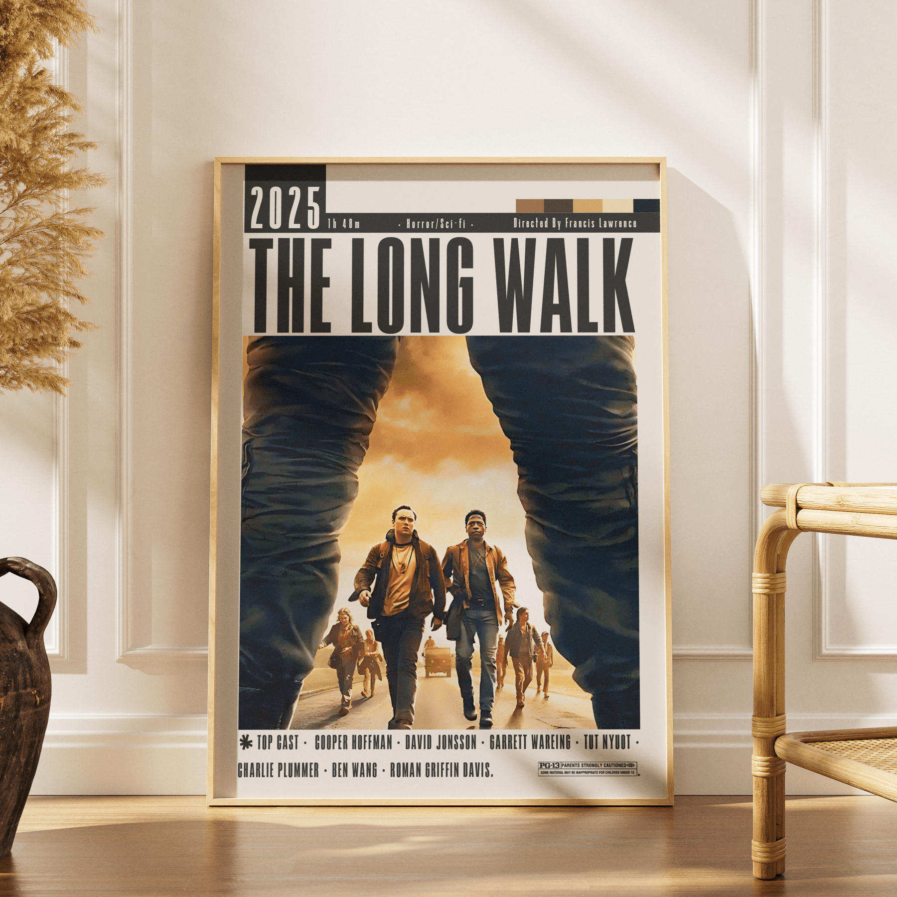 The Long Walk (2025) Film Poster - 98typesModern Minimal Movies