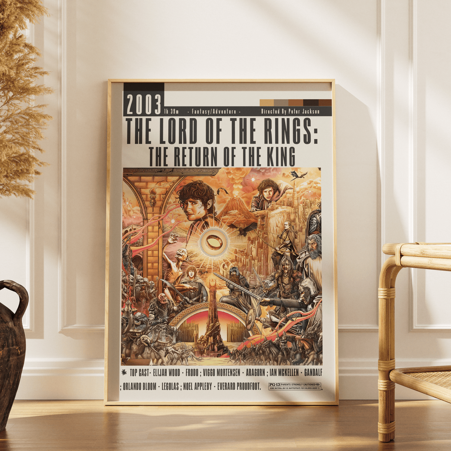 The Lord of the Rings: The Return of the King (2003) Film Poster - 98typesModern Minimal Movies