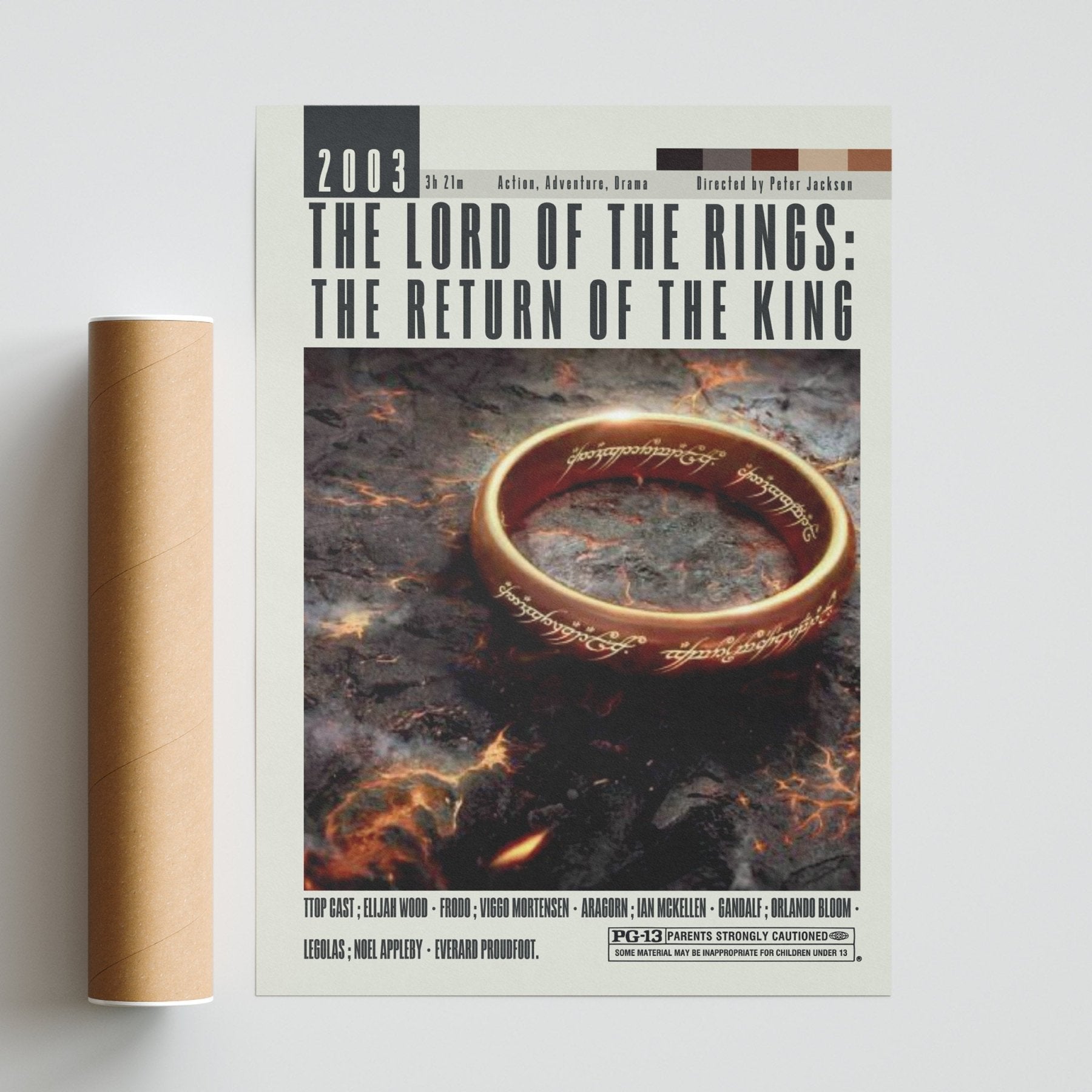 The Lord of the Rings: The Return of the King Poster | Peter Jackson Movies - 98typesModern Minimal Movies