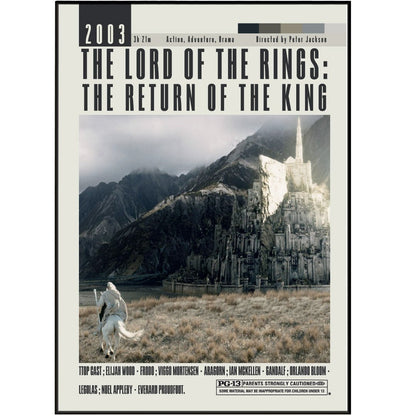 The Lord of the Rings: The Return of the King Poster | Peter Jackson Movies - 98typesModern Minimal Movies