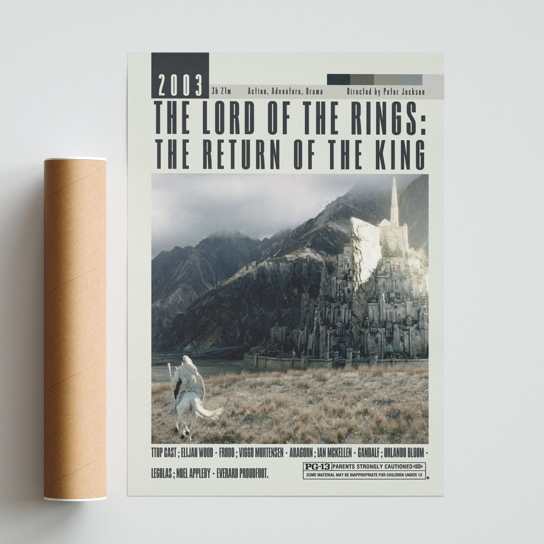 The Lord of the Rings: The Return of the King Poster | Peter Jackson Movies - 98typesModern Minimal Movies