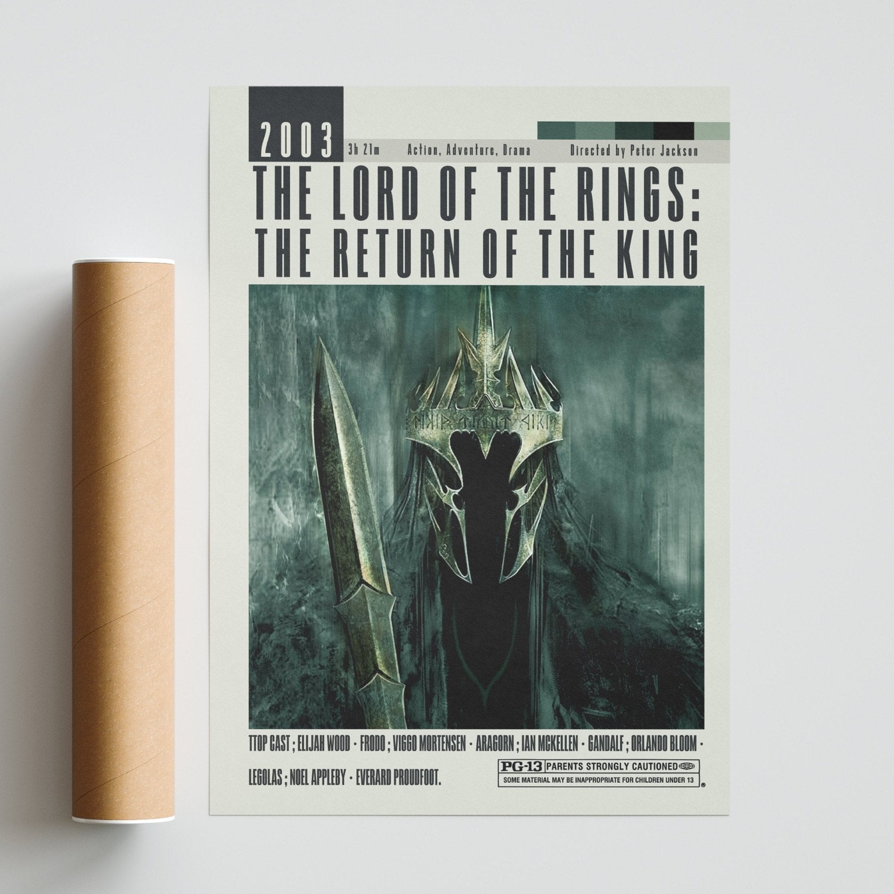 The Lord of the Rings: The Return of the King Poster | Peter Jackson Movies - 98typesModern Minimal Movies