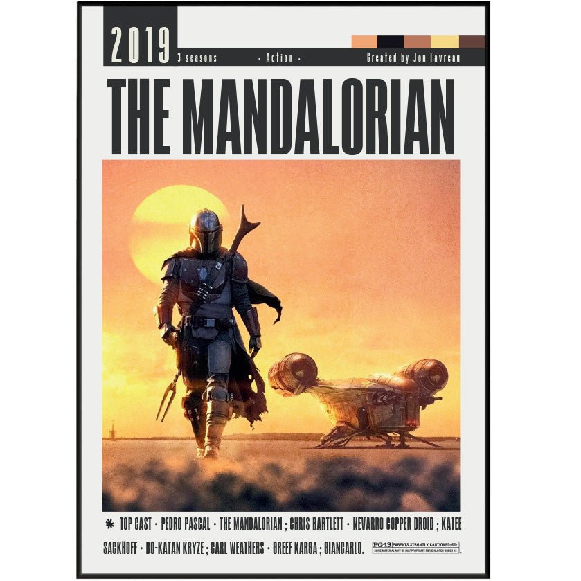 The Mandalorian TV Serie Posters - 98typesModern Minimal Movies