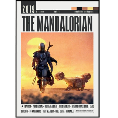 The Mandalorian TV Serie Posters - 98typesModern Minimal Movies