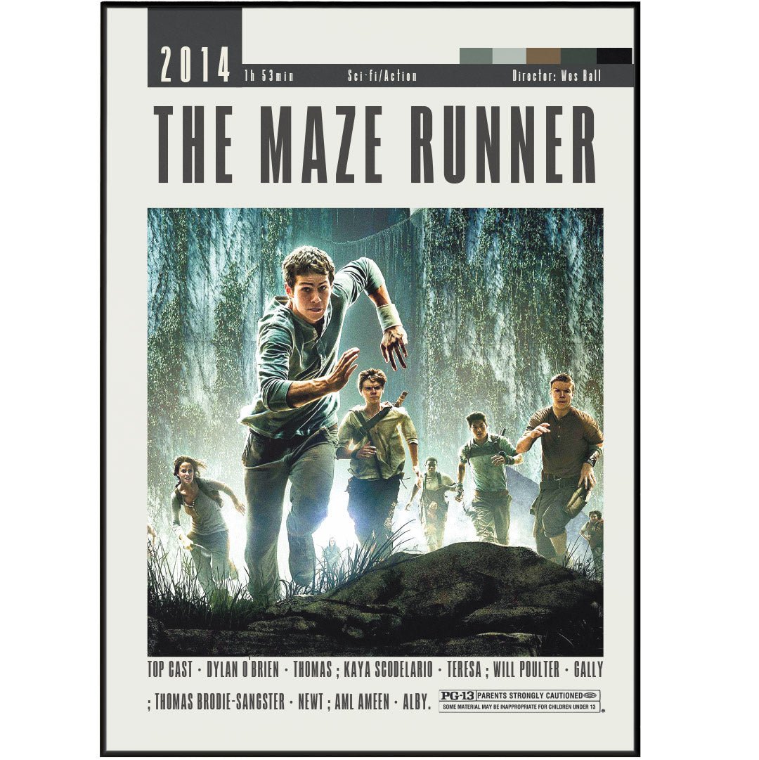 The Maze Runner Poster | Wes Ball Movies - 98typesModern Minimal Movies