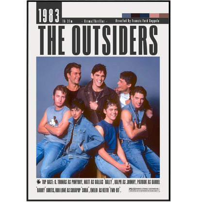 The Outsiders 1983 Film Poster - 98types