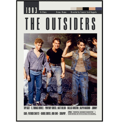 The Outsiders Posters | Francis Coppola Movies - 98typesModern Minimal Movies