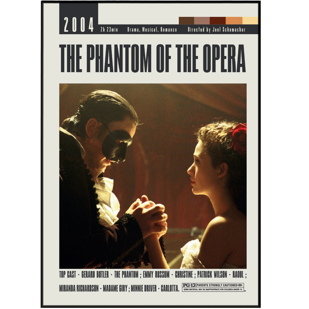 The Phantom of the Opera Posters | Joel Schumacher Movies - 98typesModern Minimal Movies