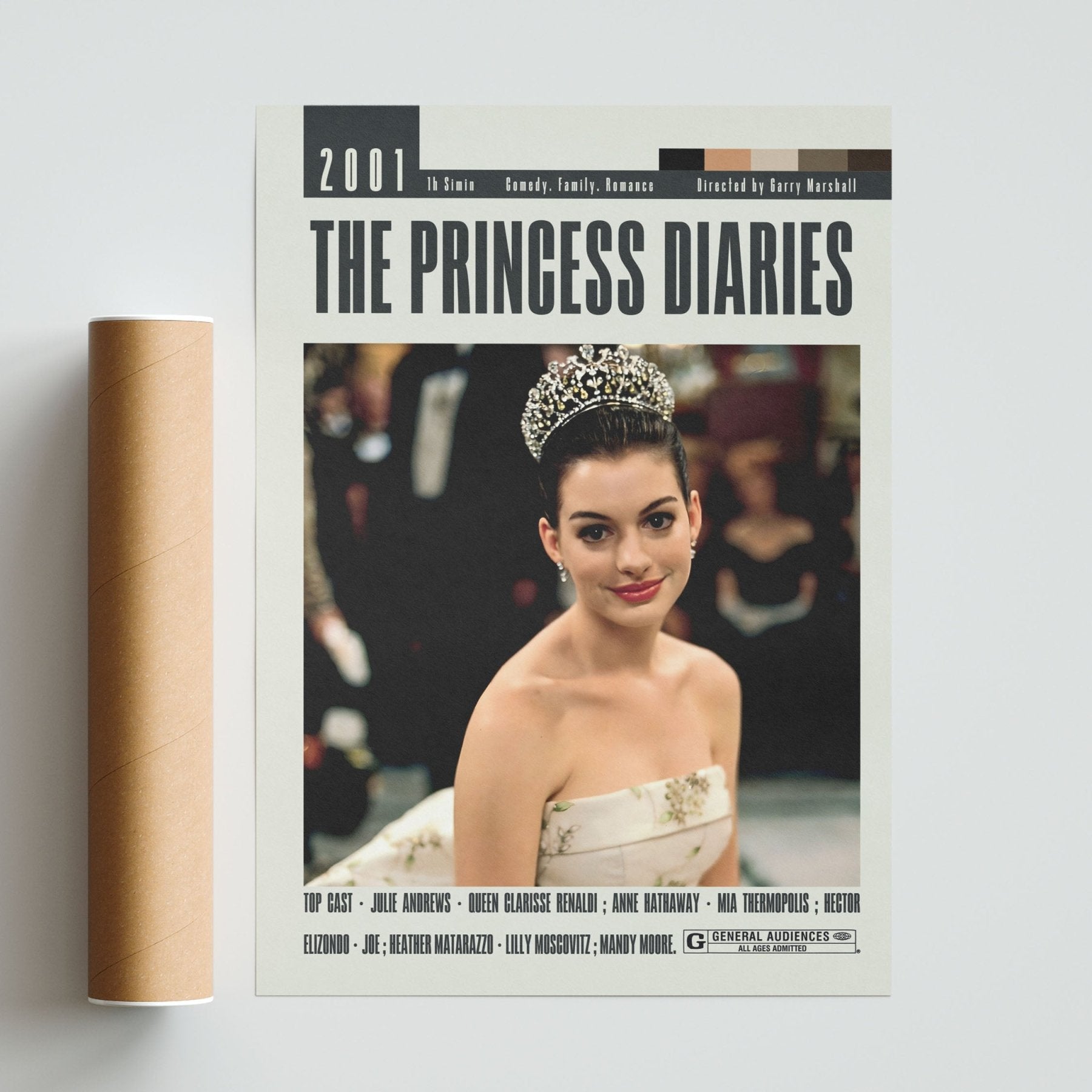 The Princess Diaries Posters | Garry Marshall Movies - 98typesModern Minimal Movies