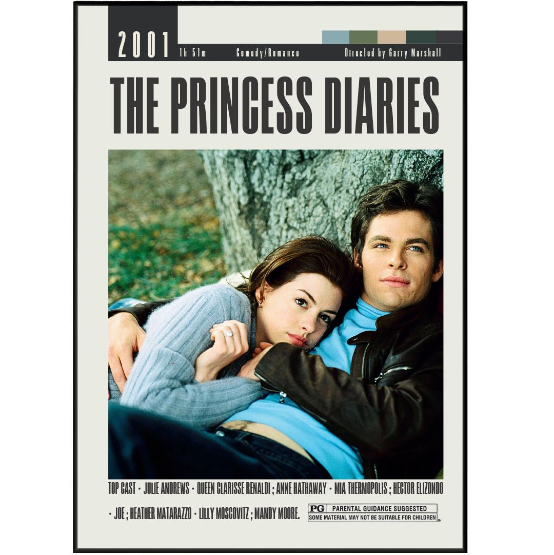 The Princess Diaries Posters | Garry Marshall Movies - 98typesModern Minimal Movies