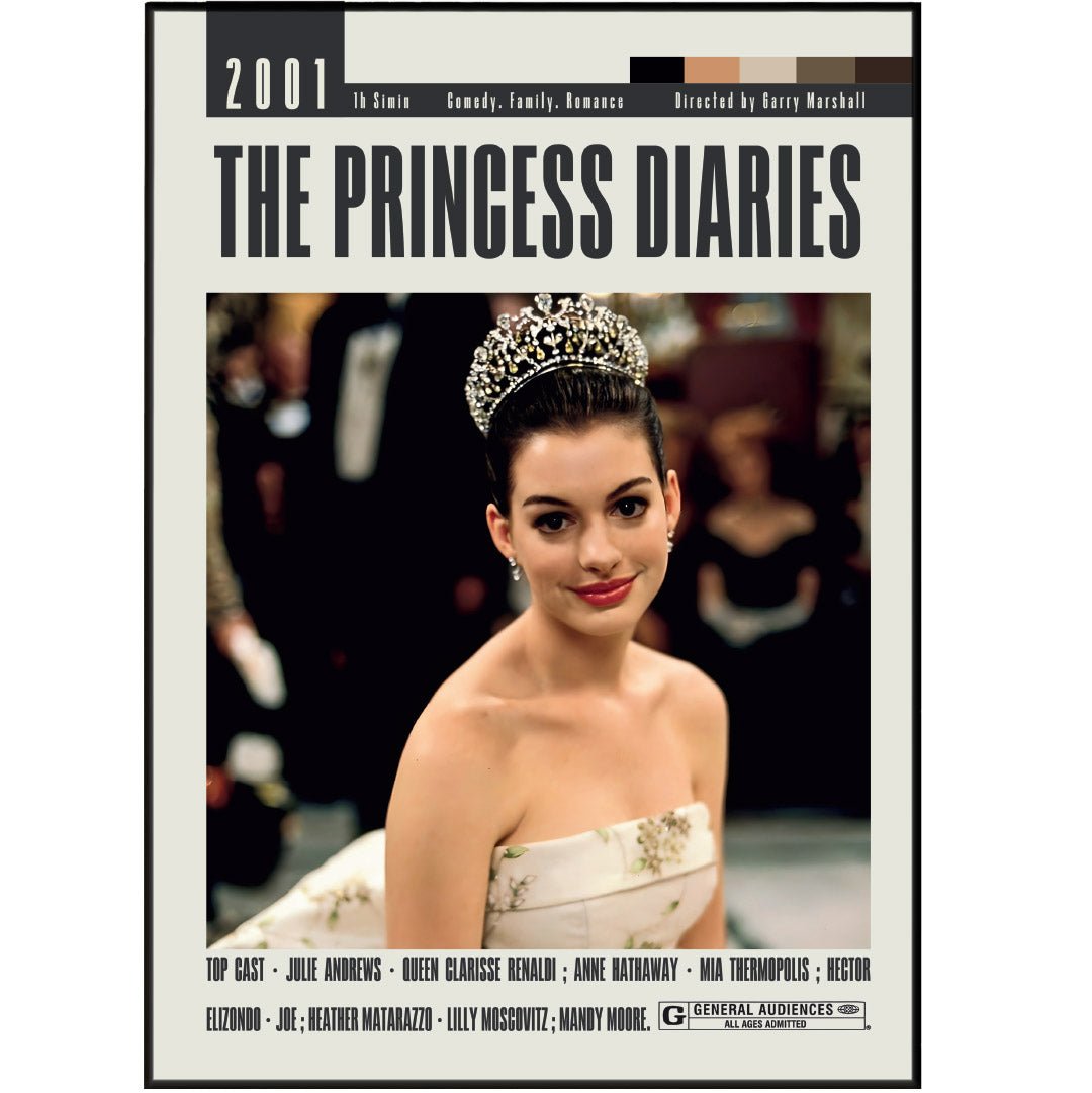 The Princess Diaries Posters | Garry Marshall Movies - 98typesModern Minimal Movies