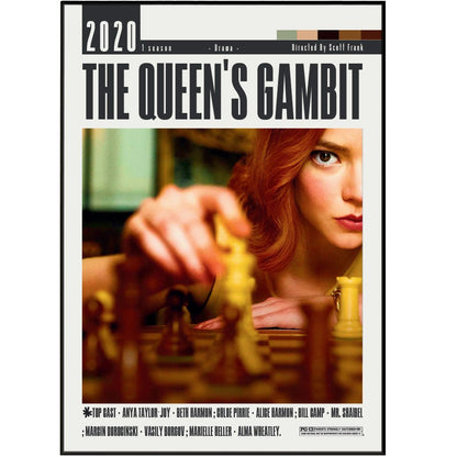 The Queen’s Gambit (2020) Poster - 98typesModern Minimal Movies