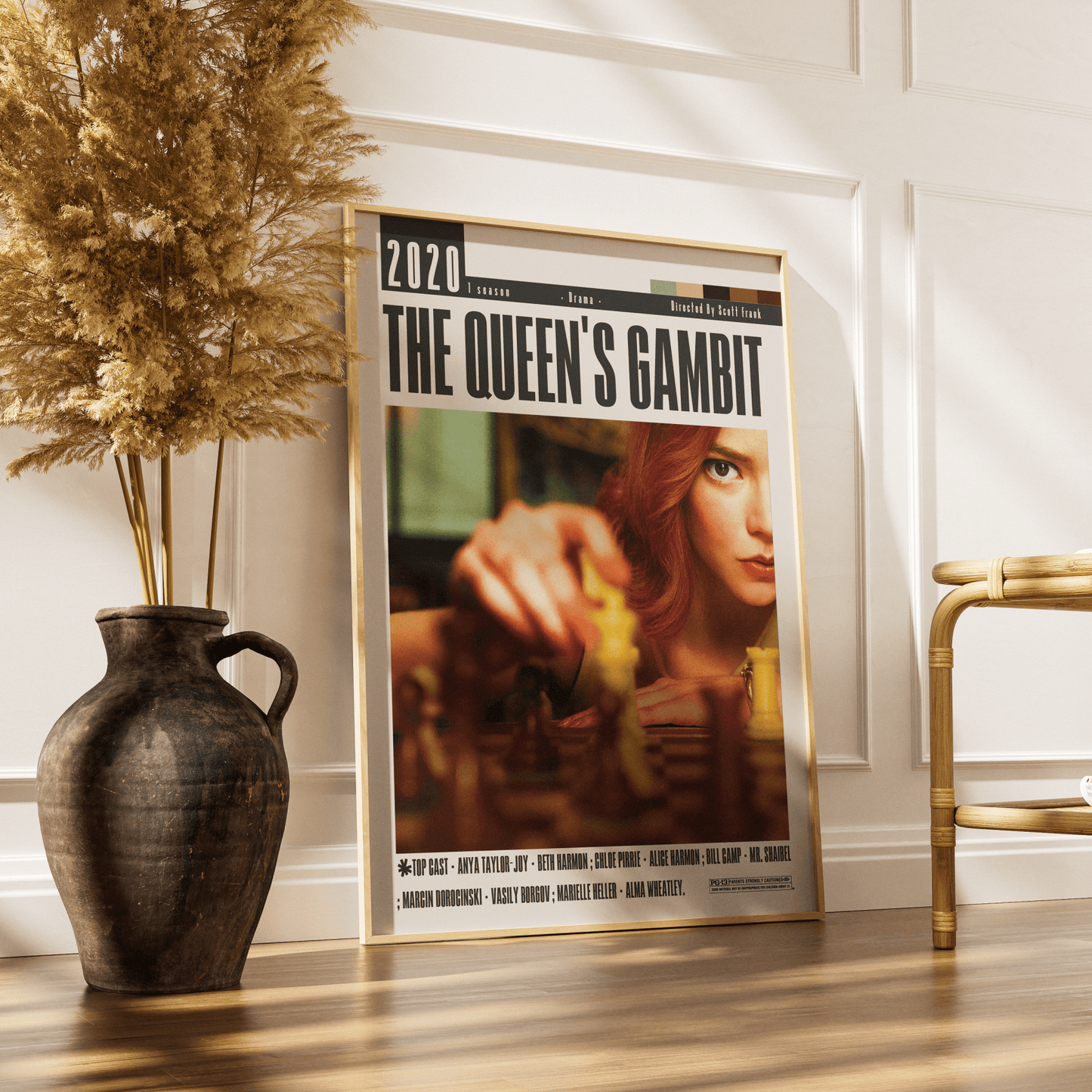 The Queen’s Gambit (2020) Poster - 98typesModern Minimal Movies