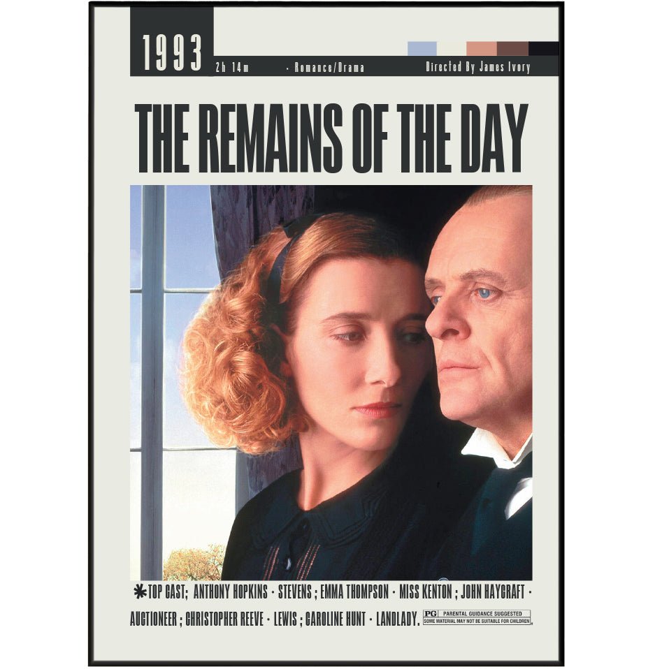 The Remains of the Day Movies 1993 Posters - 98typesModern Minimal Movies