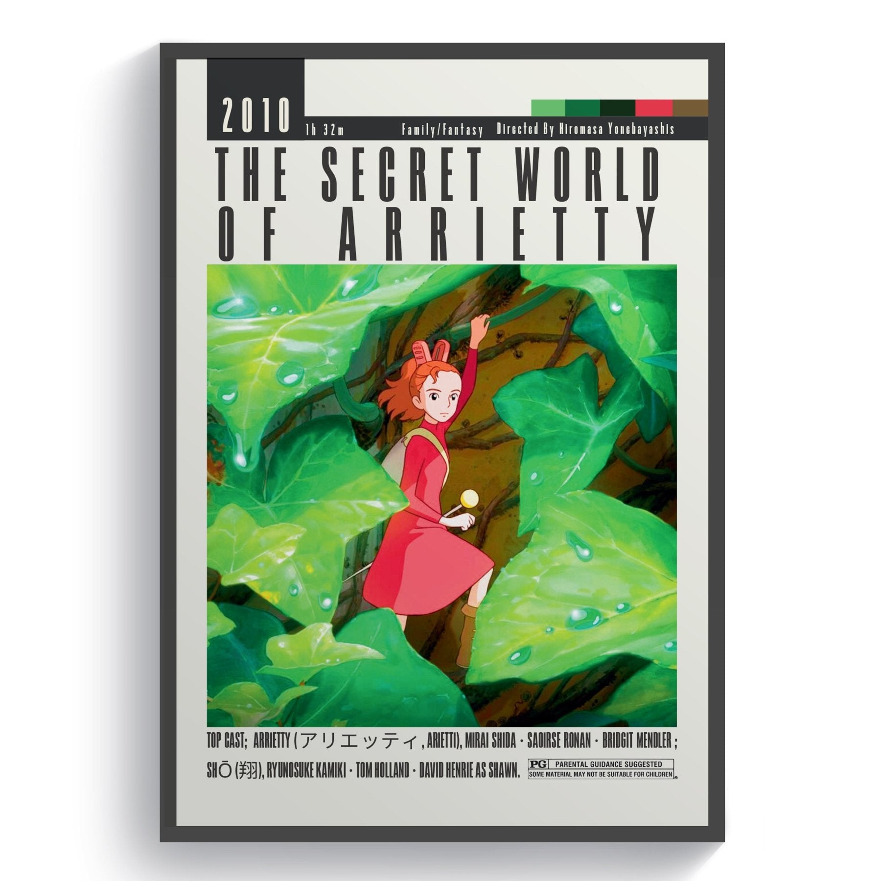 The Secret World of Arrietty Poster Movies - 98typesModern Minimal Movies