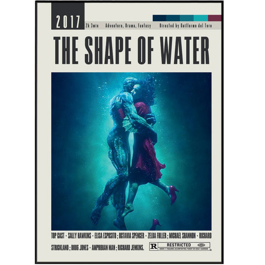 The Shape of Water Posters | Guillermo del Toro Movies - 98typesModern Minimal Movies