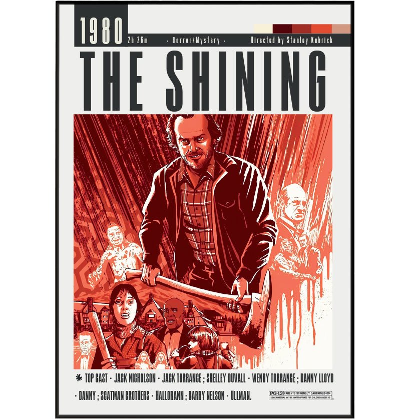 The Shining 1980 Movie Posters - 98typesModern Minimal Movies