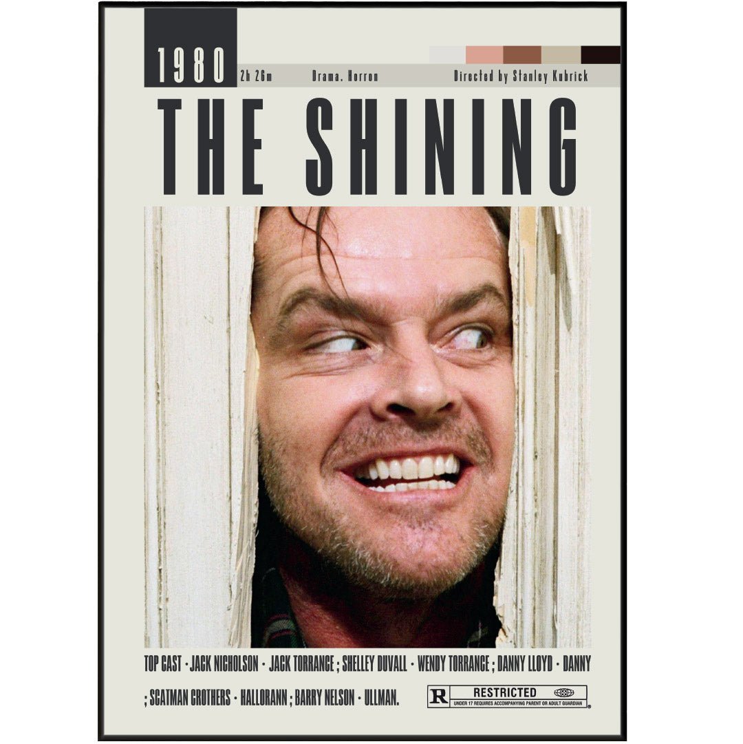 The Shining Poster | Stanley Kubrick Movies - 98typesModern Minimal Movies